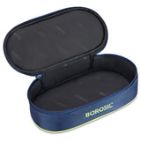 Borosil Blue Flat Lunch Bag, Round, For Set of 2, (400ml) (Only Bag)