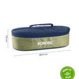 Borosil Ace Flat Lunch Bag, Round, For Set of 2, (400ml) (Only Bag)