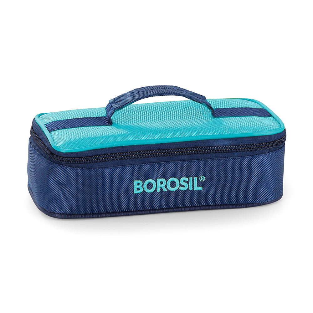 Borosil Alfa Flat Lunch Bag, Square (Only Bag)