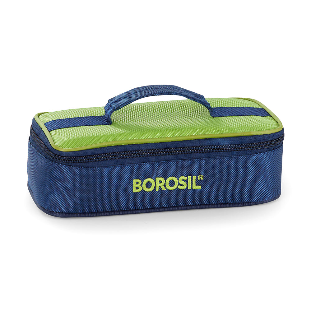 Borosil Alfa Flat Lunch Bag, Square (Only Bag)