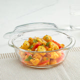 Borosil Round Casserole Set of 3 with Lid