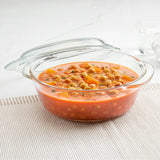 Borosil Round Casserole Set of 3 with Lid