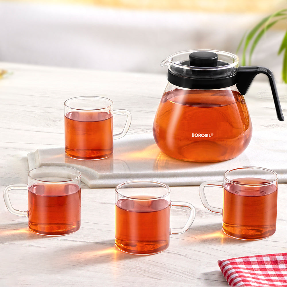 Borosil Prime Tea Set