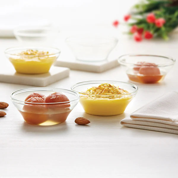 Borosil Dessert Set Set of 7, 700ml + 170ml x 6