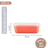 Borosil Colors Kube Square Dish with Lid