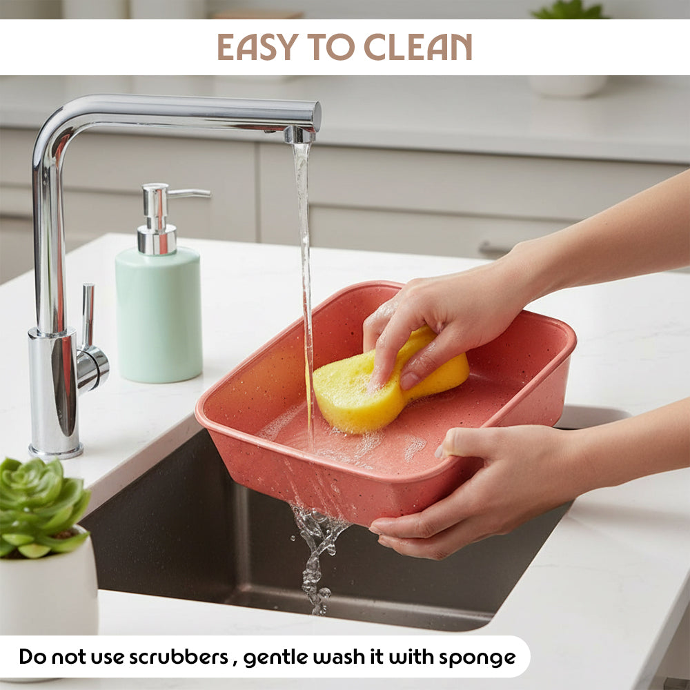 Borosil Colors Kube Square Dish with Lid