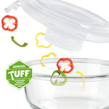 Borosil Tuff-Glass Klip n Store, Round Container