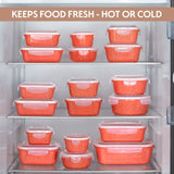 Borosil Colors Kube Pink Rectangle Klip n Store