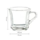Borosil Cyder Mug Set of 6, 175ml