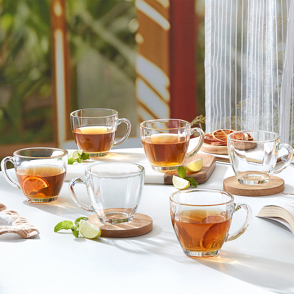 Borosil Oasis Mug Set of 6, 200ml