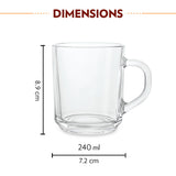 Borosil Latte Mug Set