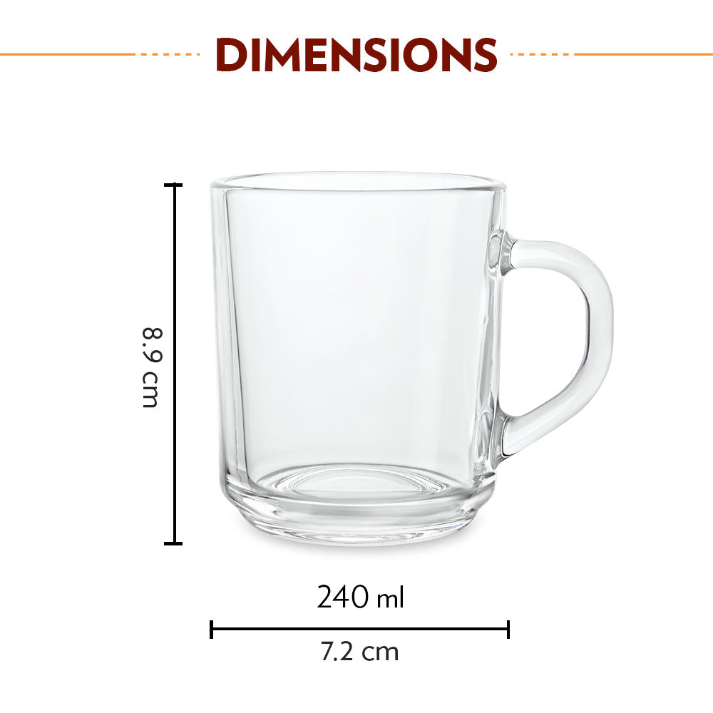 Borosil Latte Mug Set