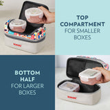 Borosil Universal Glass Lunchbox,Set of 4, 320ml x 2 + 240ml x 2