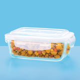 Borosil Larah Glass Klip n Store, Rectangular Container