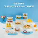 Borosil Larah Glass Klip n Store, Square Container