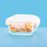 Borosil Larah Glass Klip n Store, Square Container