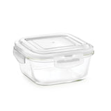 Borosil Larah Glass Klip n Store, Square Container