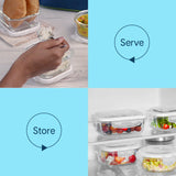 Borosil Larah Glass Klip n Store, Rectangular Container