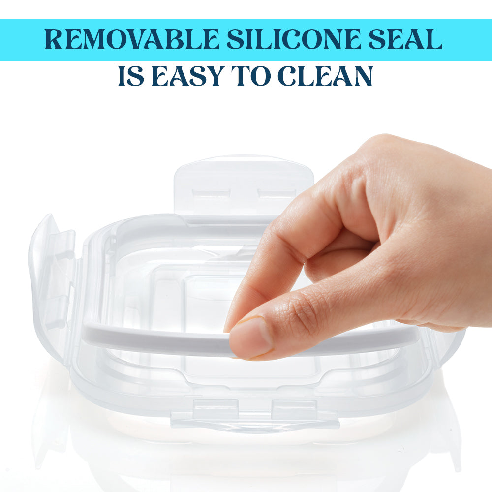 Borosil Larah Glass Klip n Store, Rectangular Container