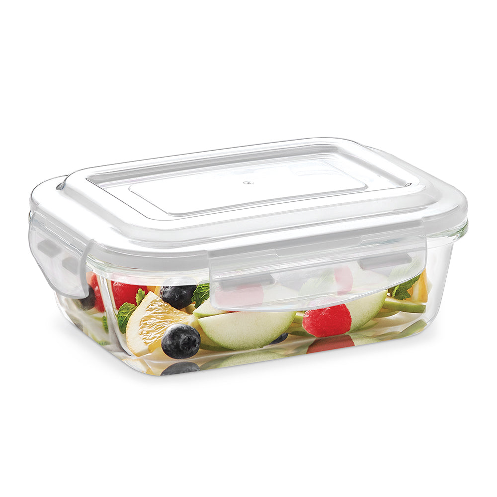 Borosil Larah Glass Klip n Store, Rectangular Container