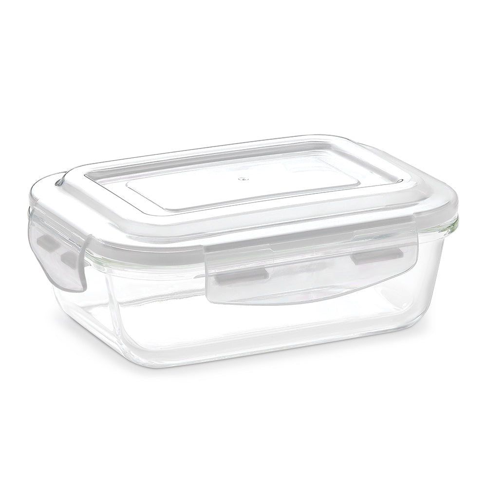 Borosil Larah Glass Klip n Store, Rectangular Container