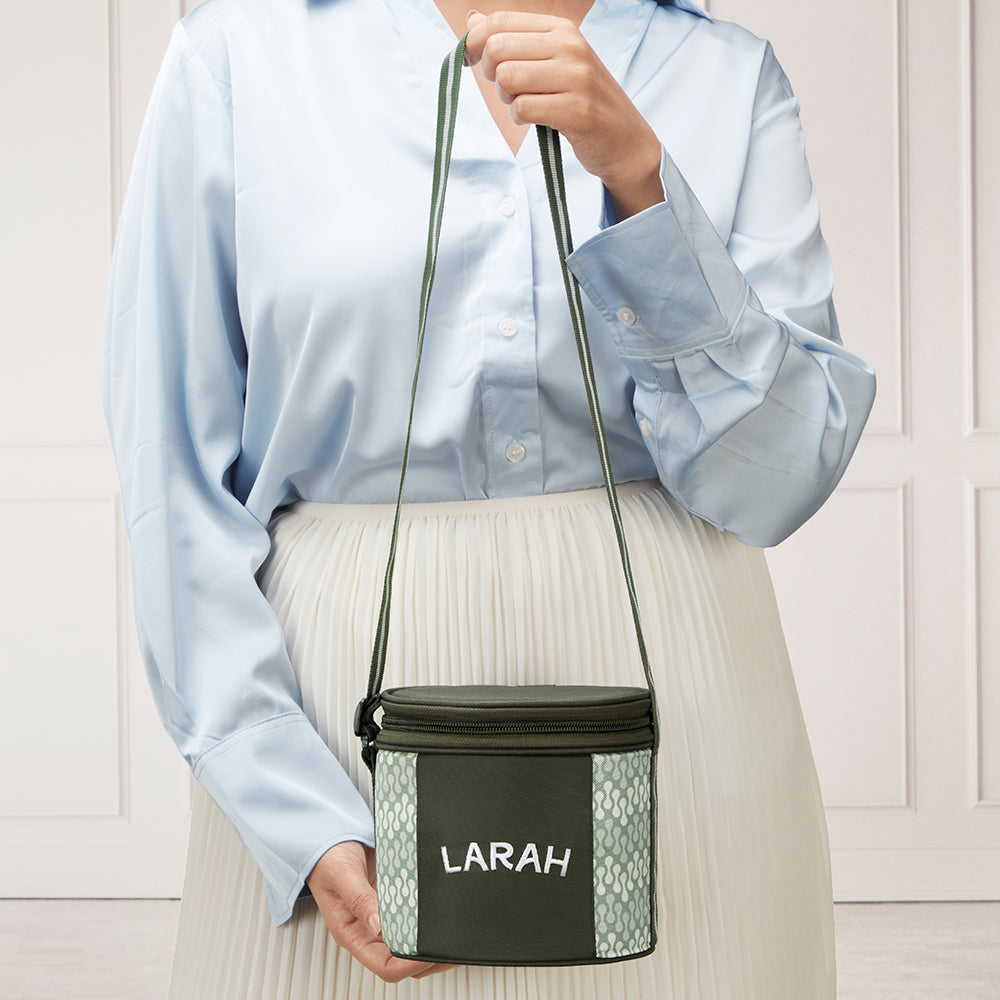 Borosil Larah Gracia Round Glass Lunchbox