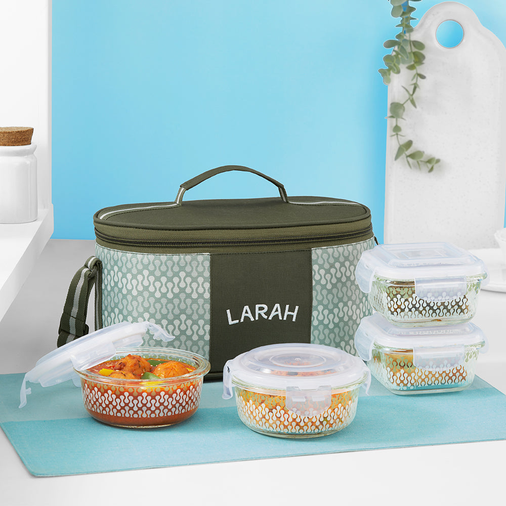 Borosil Larah Gracia Universal Glass Lunchbox
