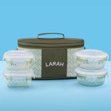 Borosil Larah Gracia Universal Glass Lunchbox
