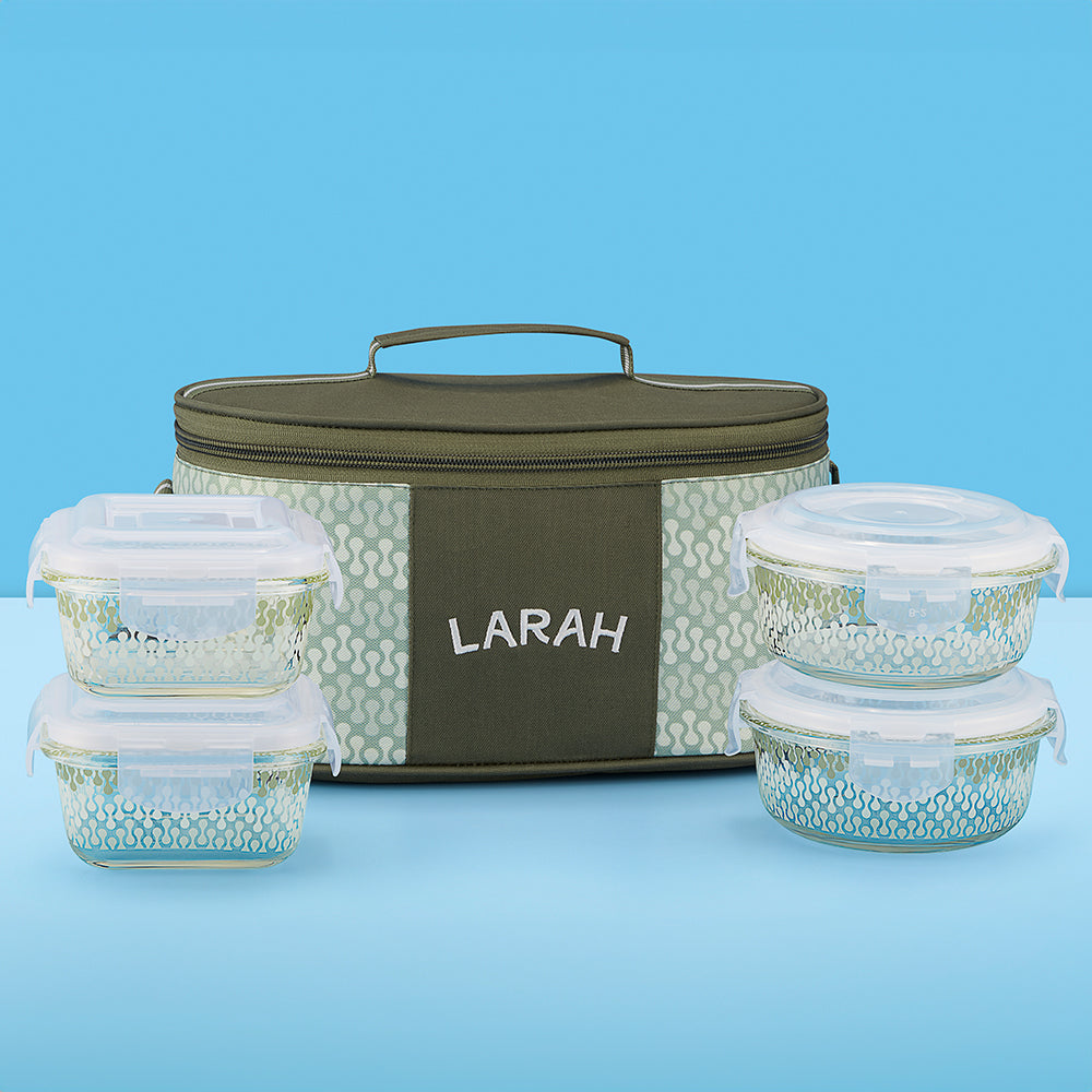 Borosil Larah Gracia Universal Glass Lunchbox