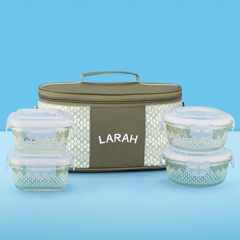 Borosil Larah Gracia Universal Glass Lunchbox