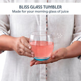 Borosil Bliss Glass Tumbler Set of 2, 400ml
