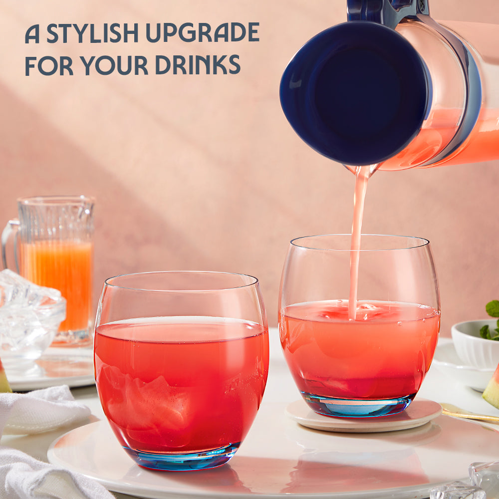 Borosil Bliss Glass Tumbler Set of 2, 400ml