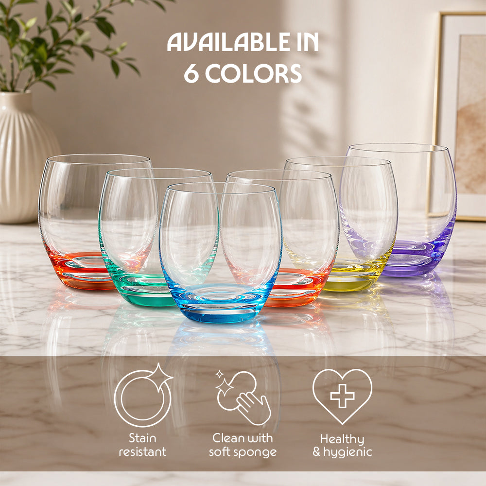 Borosil Bliss Glass Tumbler Set of 2, 400ml
