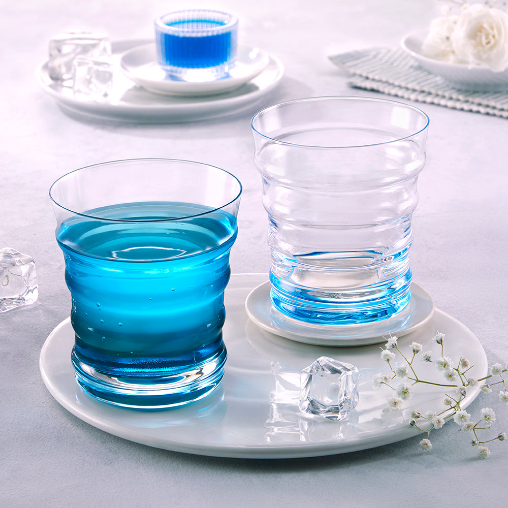 Borosil Diana Glass Tumbler Set of 2, 250ml