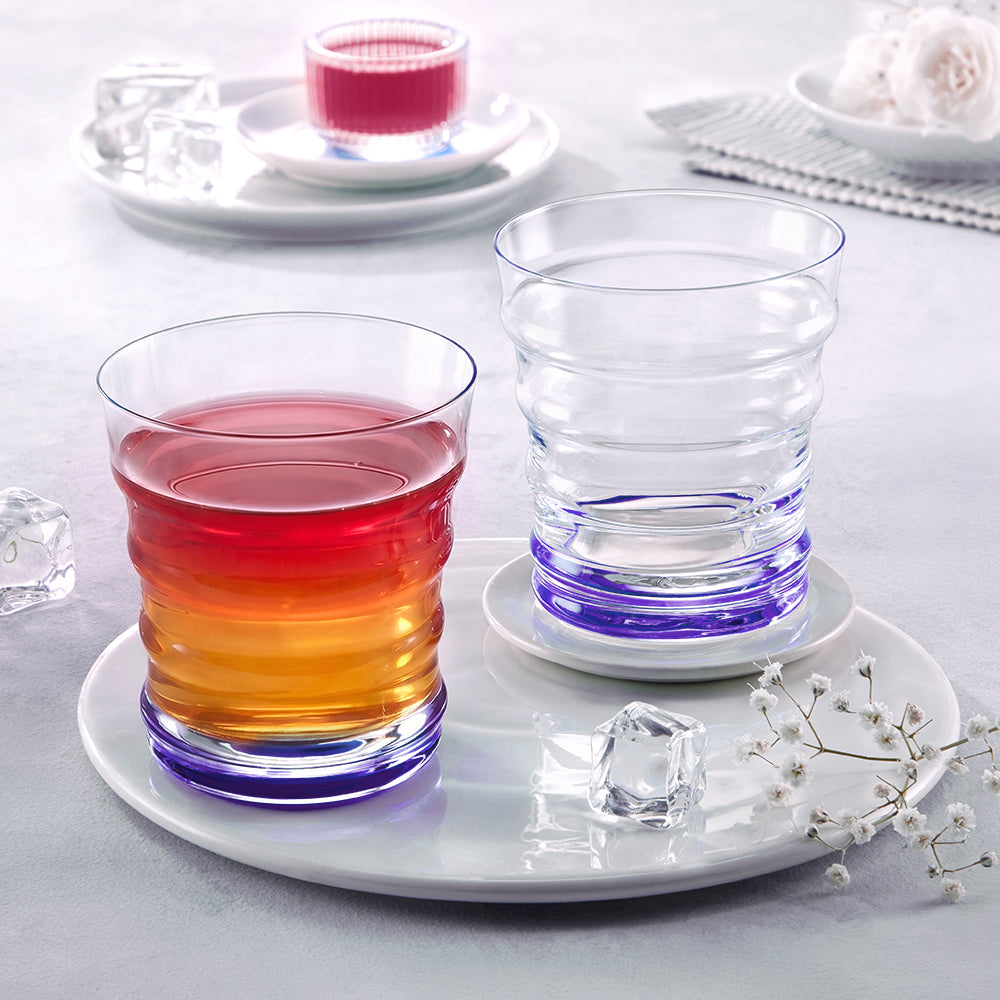 Borosil Diana Glass Tumbler Set of 2, 250ml