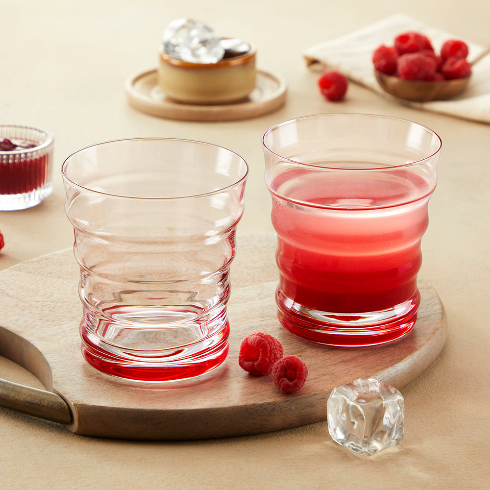 Borosil Diana Glass Tumbler Set of 2, 250ml
