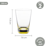 Borosil Orra Glass Tumbler Set