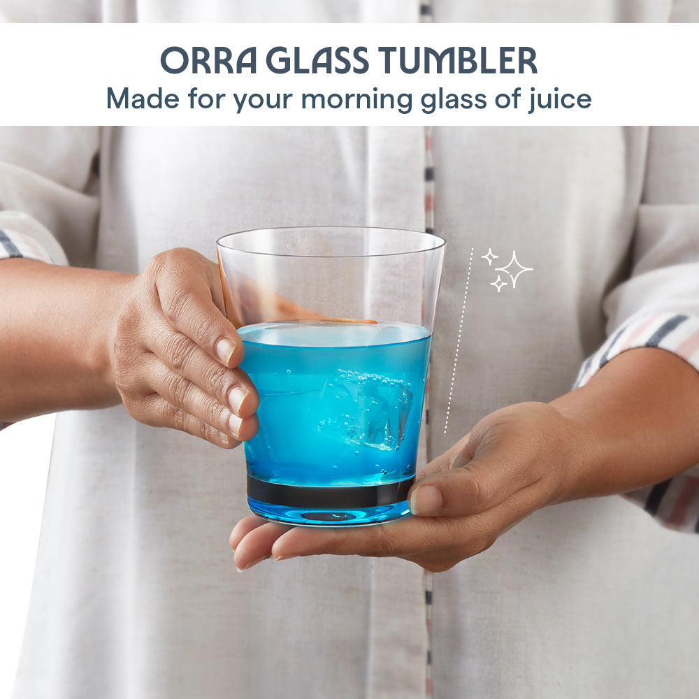 Borosil Orra Glass Tumbler Set