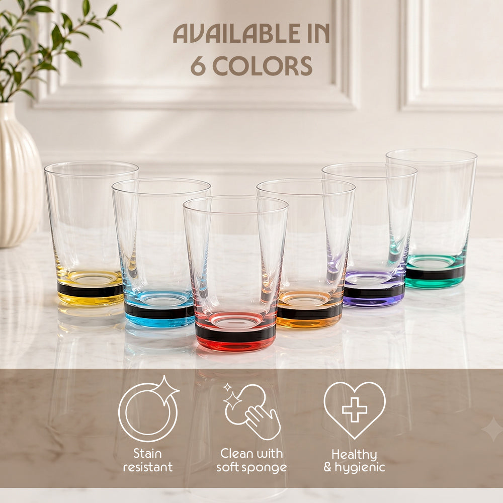 Borosil Orra Glass Tumbler Set