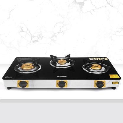 Borosil Blaze Glass-top Gas stove