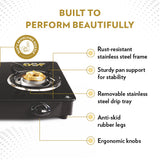 Borosil Magnum Pro Glass-top Gas stove