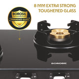 Borosil Flame Star Glass-top Gas Stove