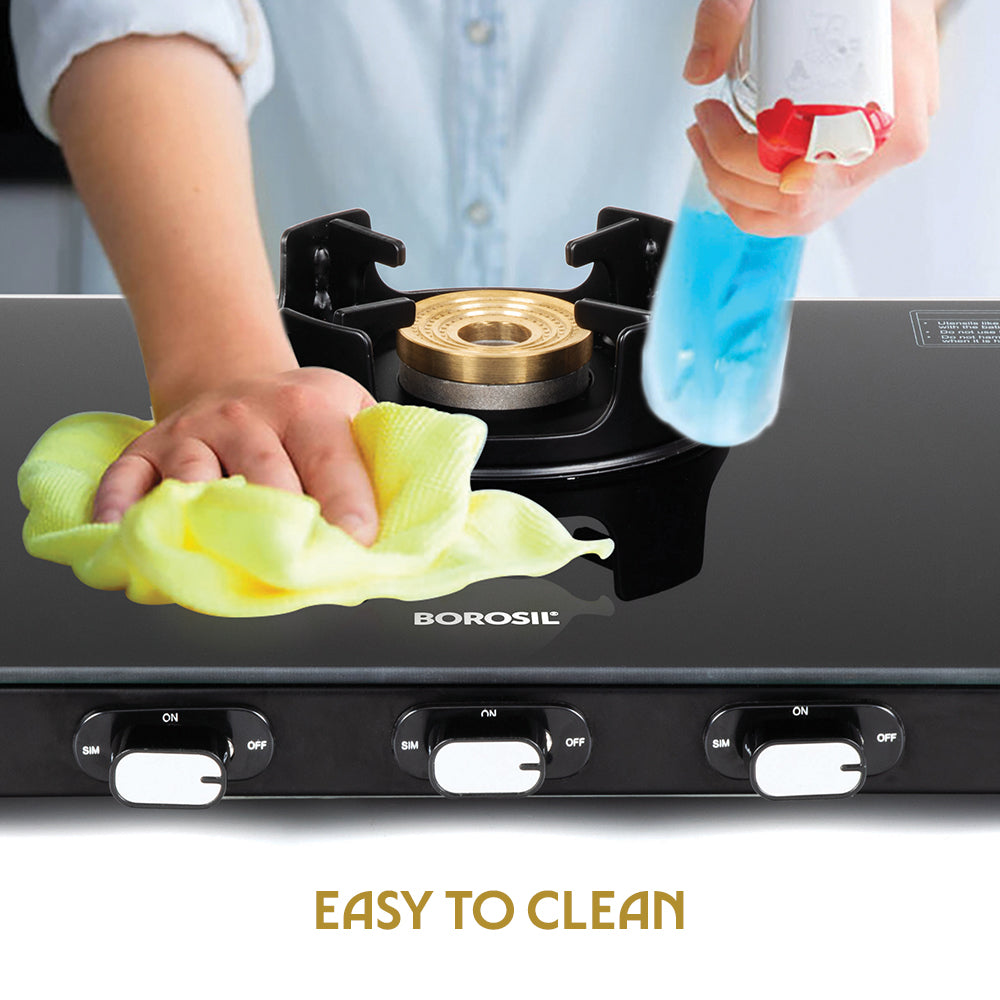Borosil Flame Star Glass-top Gas Stove