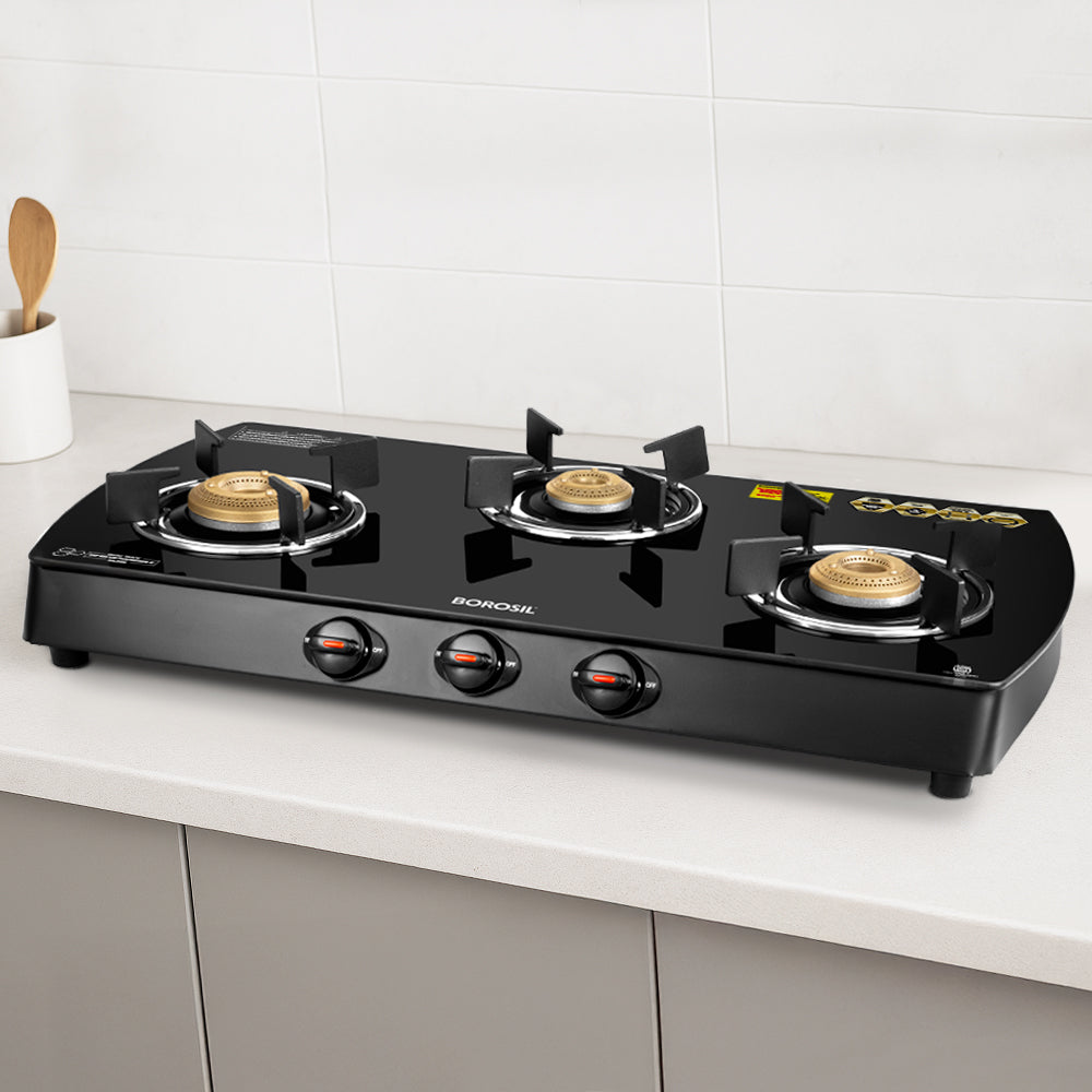 Borosil Prima Glass-top Gas stove
