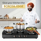 Borosil Prima Glass-top Gas stove