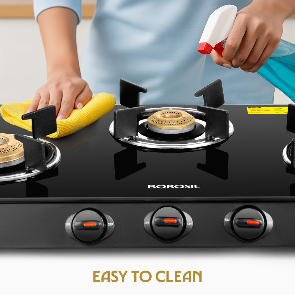 Borosil Prima Glass-top Gas stove
