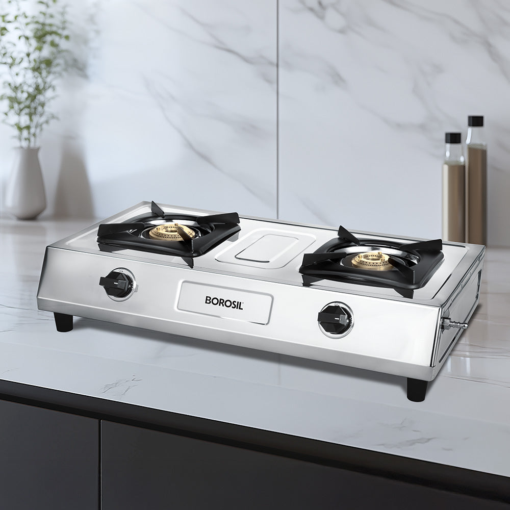 Borosil Smart Flame DLX Stainless Steel Gas Stove