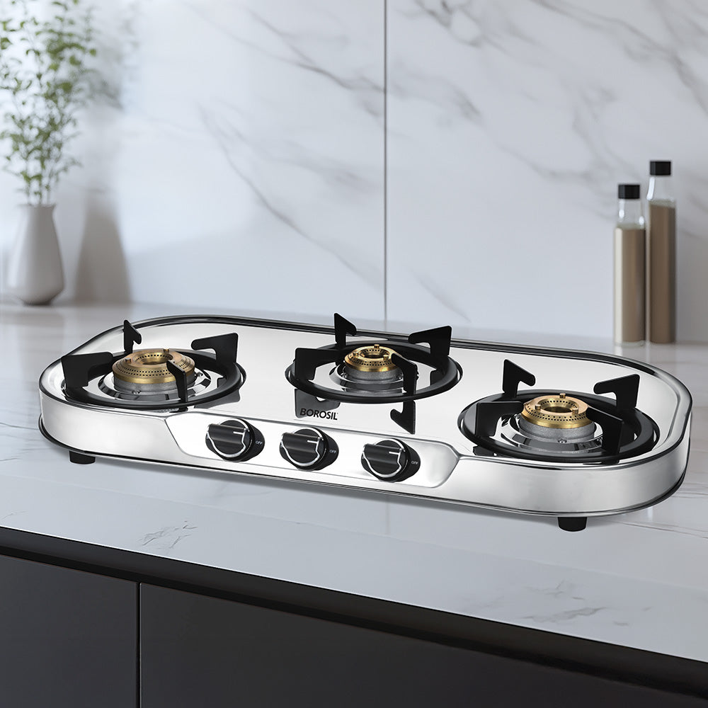 Borosil Ignite Pro Stainless Steel Gas Stove