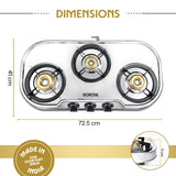 Borosil Ignite Pro Stainless Steel Gas Stove
