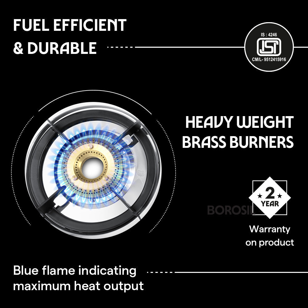 Borosil Ignite Pro Stainless Steel Gas Stove